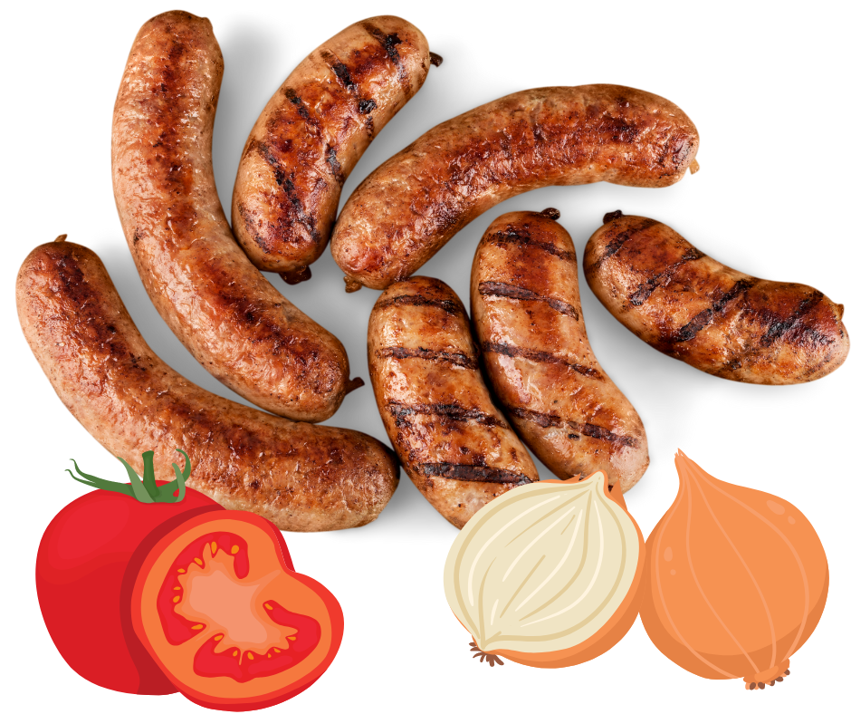 Tomato & Onion 1.25kg Gourmet Sausage Meal