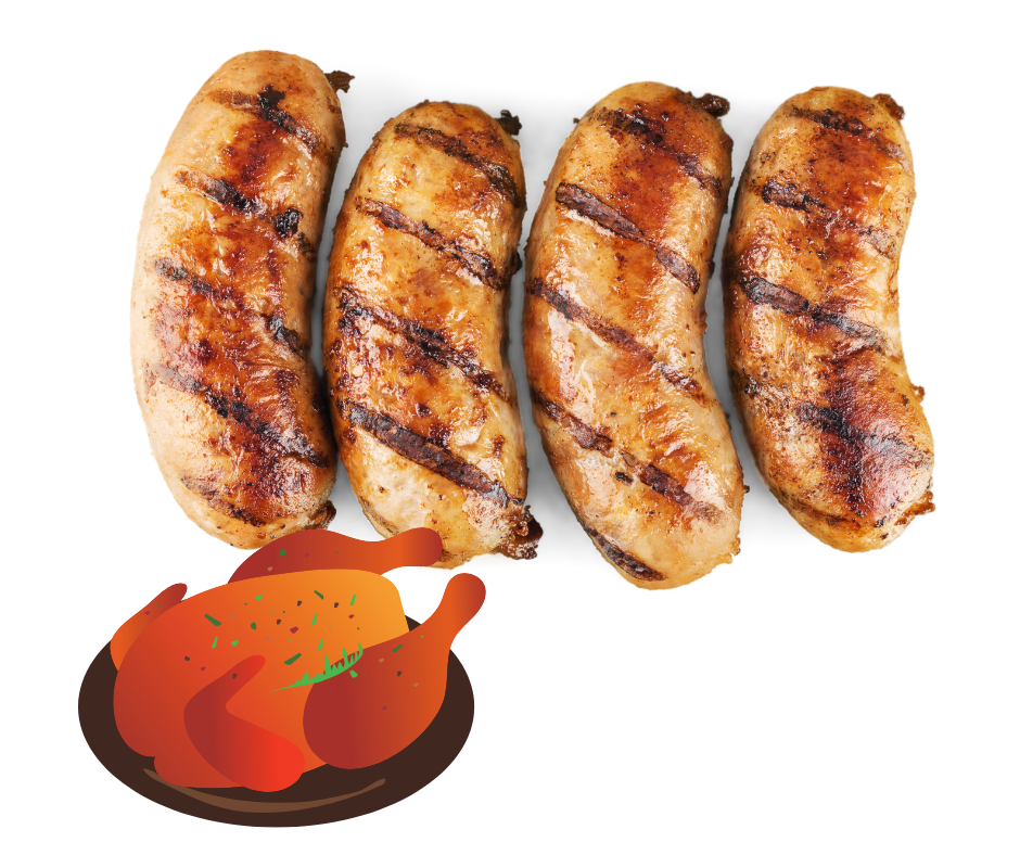 Crispy Roast Chicken 1.25kg Gourmet Sausage Meal