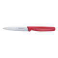 Victorinox Pointed Tip Paring Knife - 10cm (4") Plain Edge Red Handle 5.0701