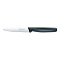 Victorinox Pointed Tip Paring Knife 10cm (4") Plain Edge Black Handle