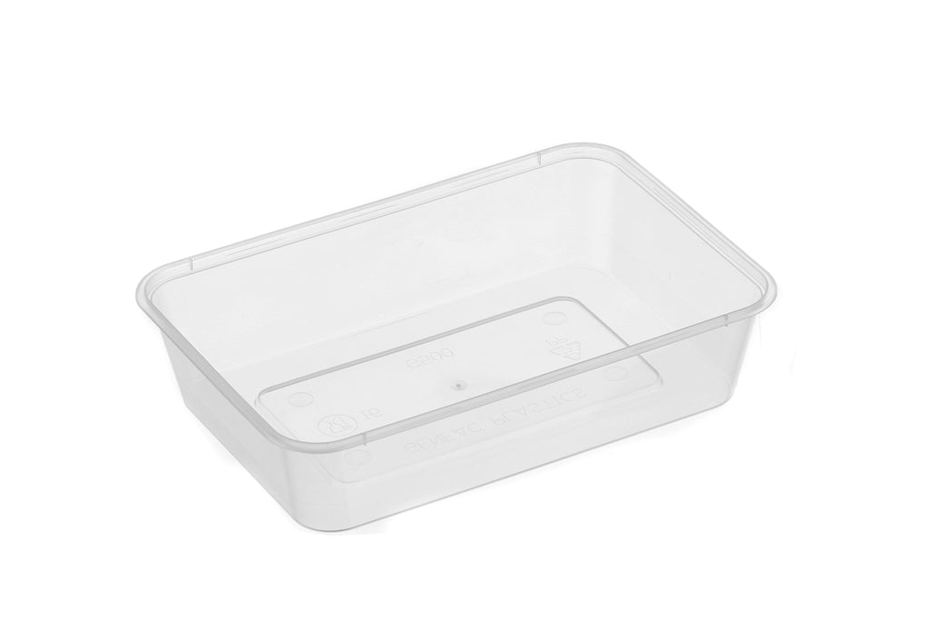 Plastic Containers - 500 x Rectangle 500ml