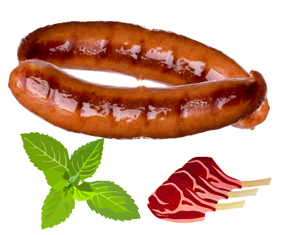 Minted Lamb 1.25kg Gourmet Sausage Meal