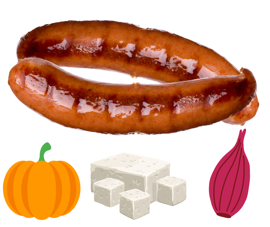 Pumpkin, Fetta & Shallots 1.25kg Gourmet Sausage Meal