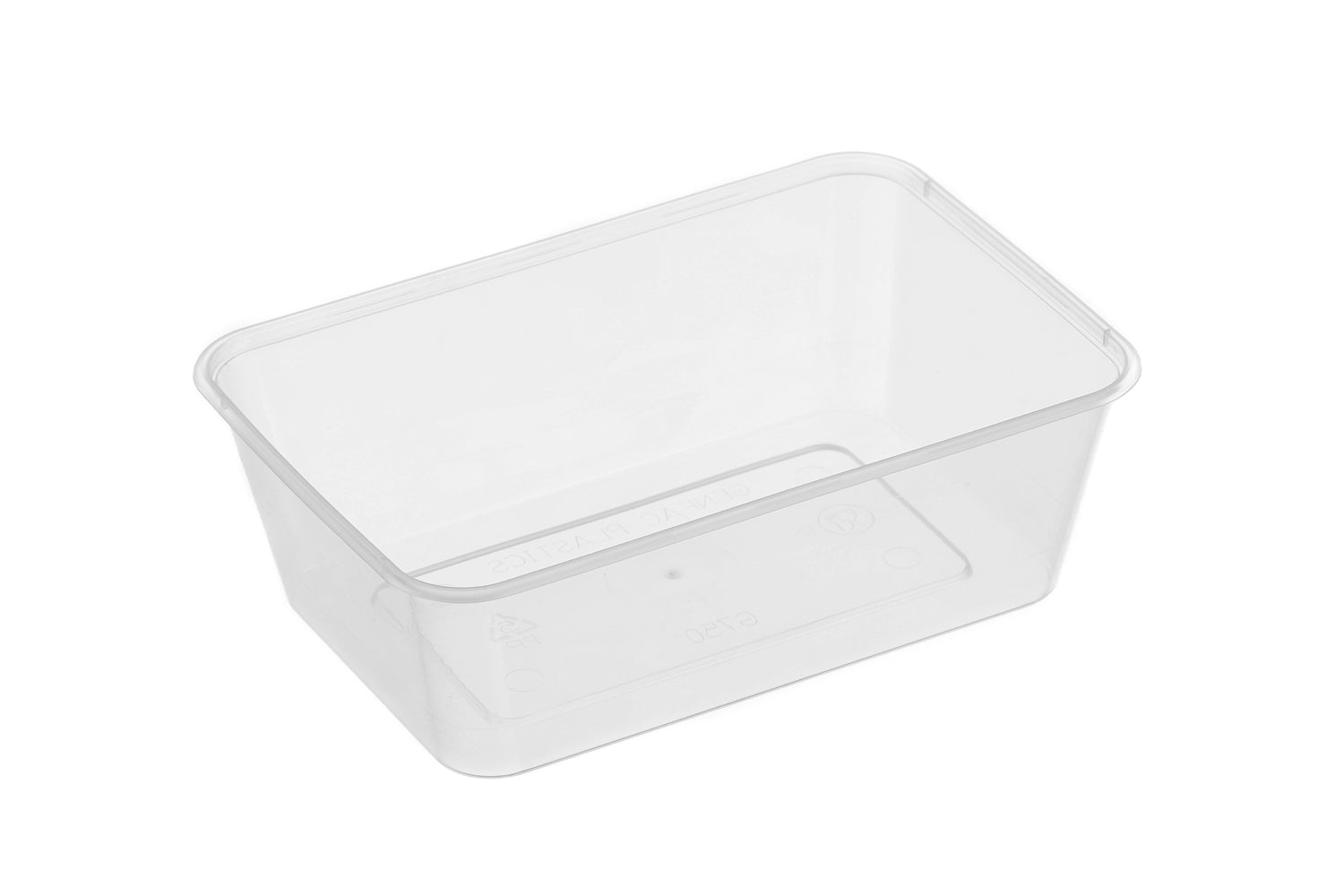 Plastic Containers - 500 x Rectangle 750ml