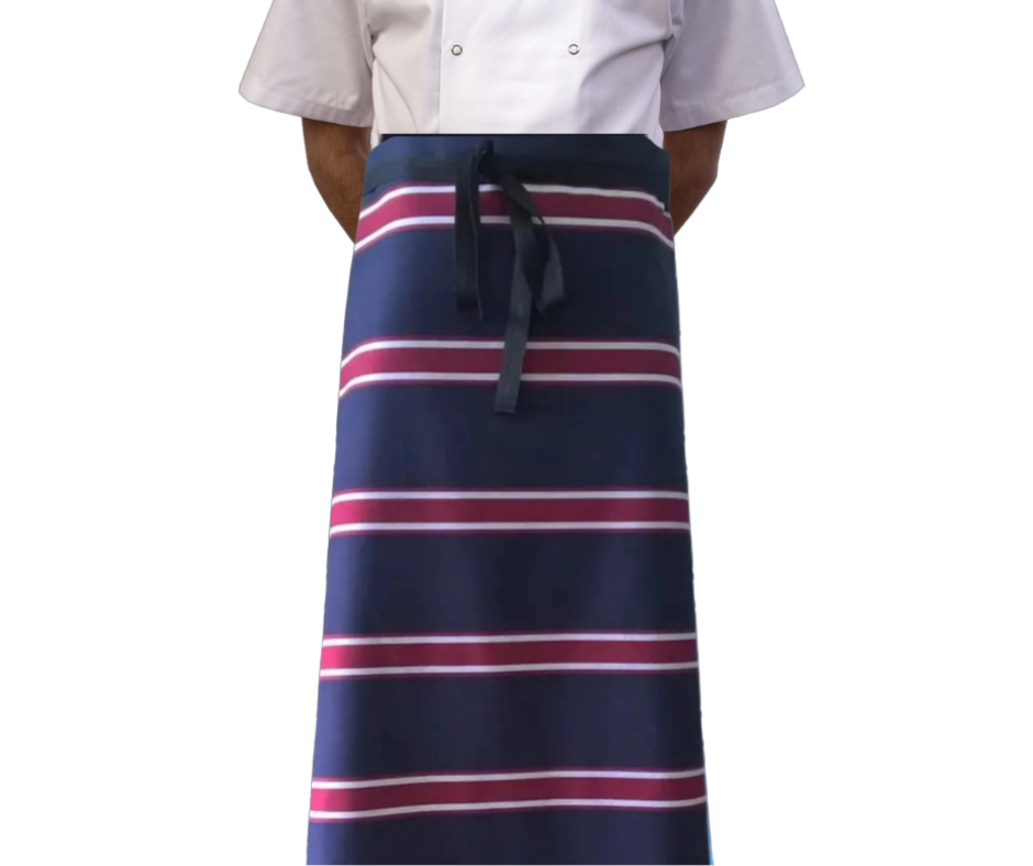 Butchers Apron - Navy/Red/White Stripe - Waist