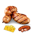 BSC Cheese Bratwurst Sausage Meal