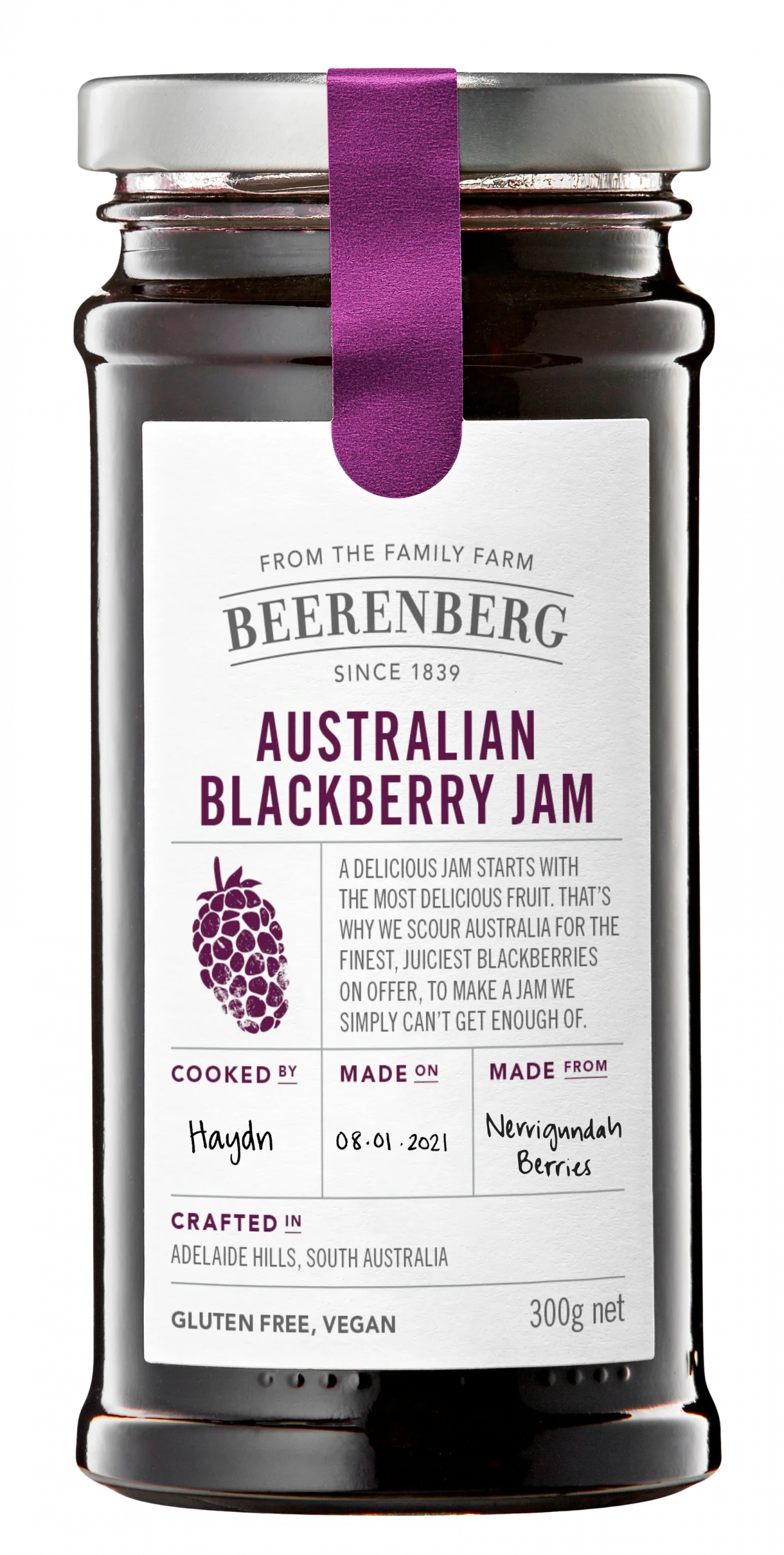 Beerenberg Blackberry Jam 300g