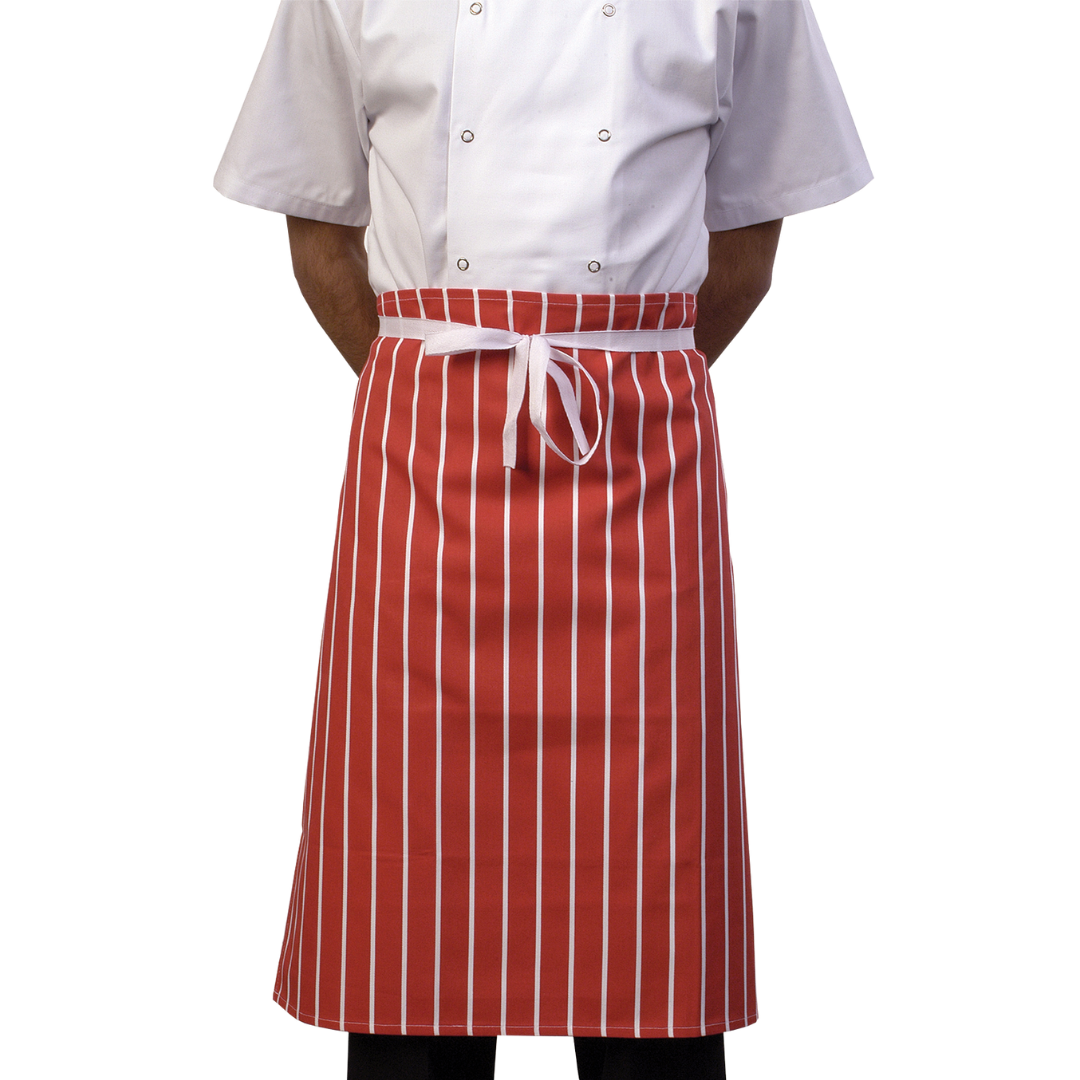 Butchers Apron - Red/White Stripe - Waist