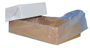 Carton Liners - HDPE Clear with Gusset - 640 + 390 x 640mm