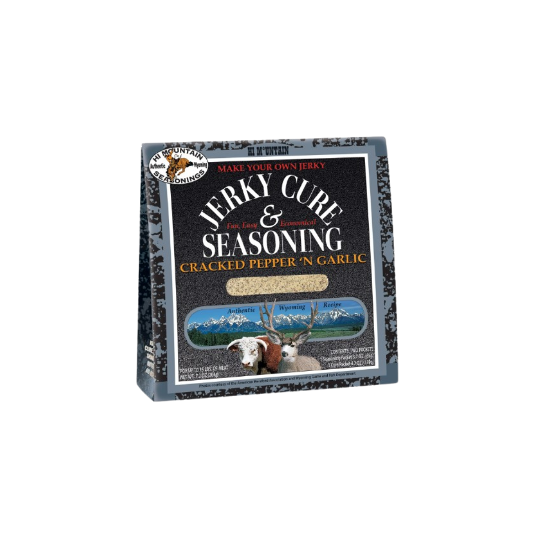 Jerky Cure Cracked Pepper & Garlic 200g