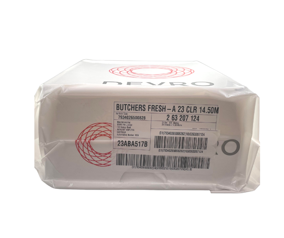 Collagen Devro 23mm Clear - Caddy 406m