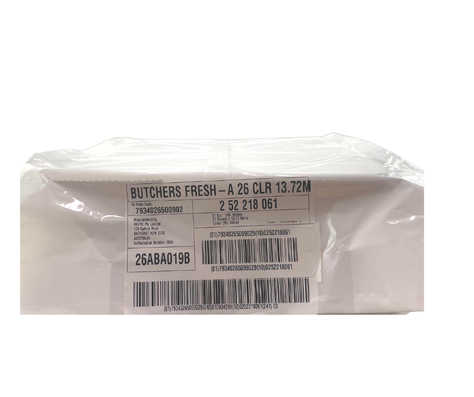 Collagen Devro 26mm Clear - Caddy 288m