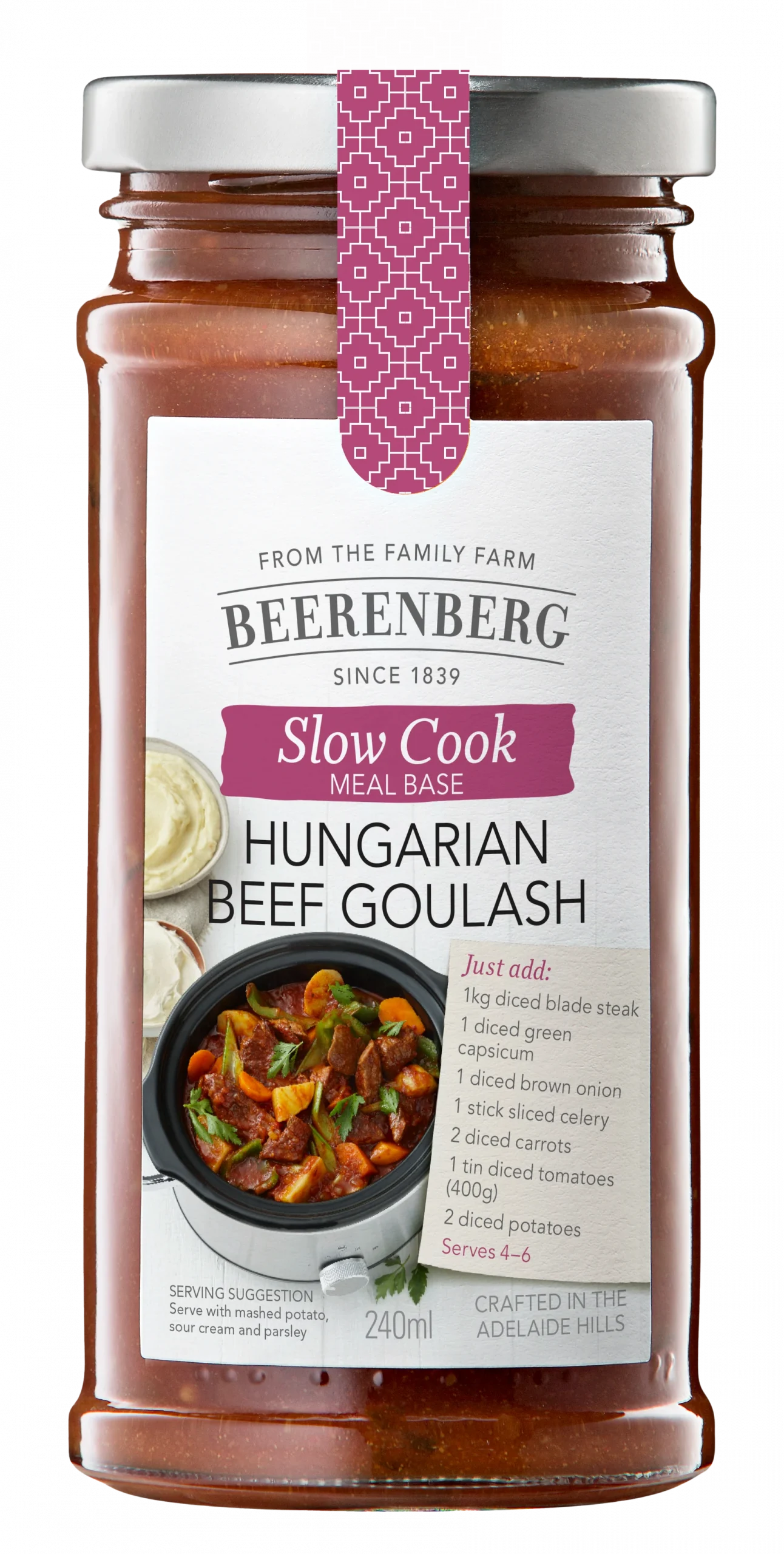 Beerenberg Hungarian Beef Goulash Slow Cook Sauce 240ml
