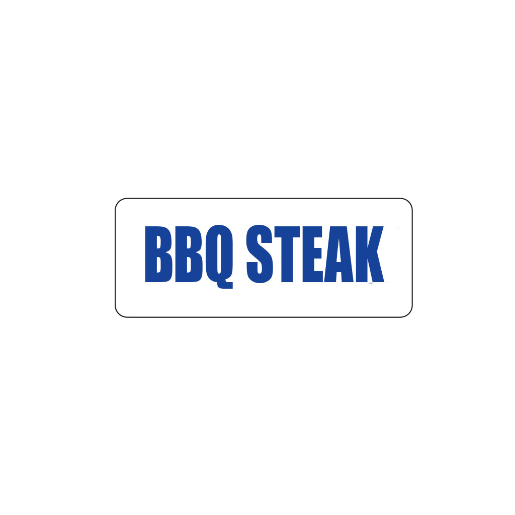 BBQ Steak Freezer Label