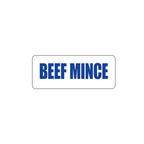 Beef Mince Freezer Label