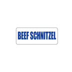 Beef Schnitzel Freezer Label