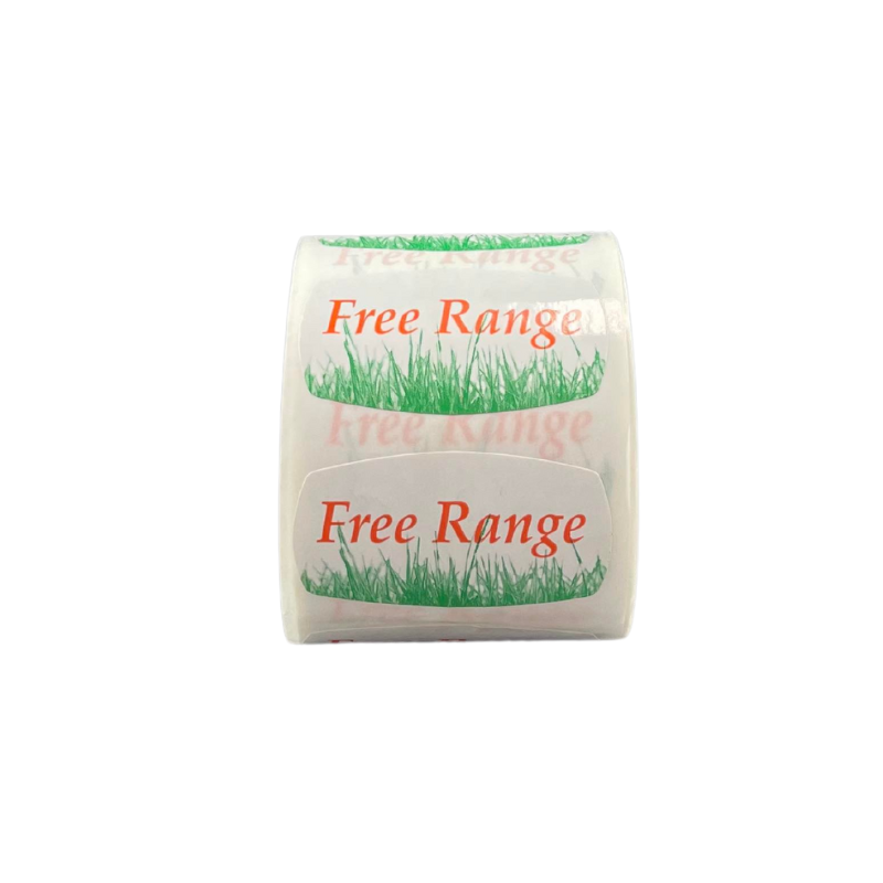 Label - Free Range Roll of 500