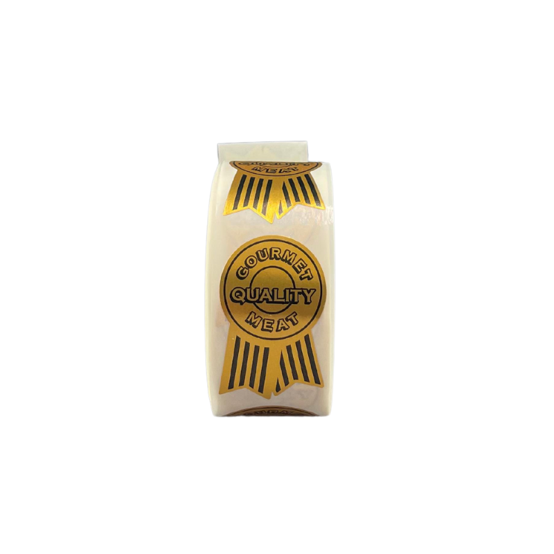 Label - Gourmet Quality Meat Black & Gold Roll of 500