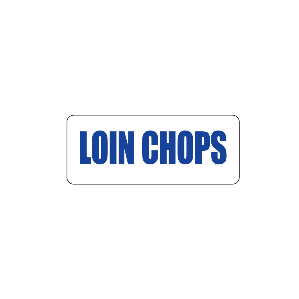 Loin Chops Freezer Label