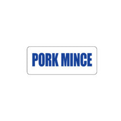 Pork Mince Freezer Label