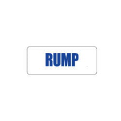 Rump Freezer Label