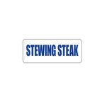 Stewing Steak Freezer Label