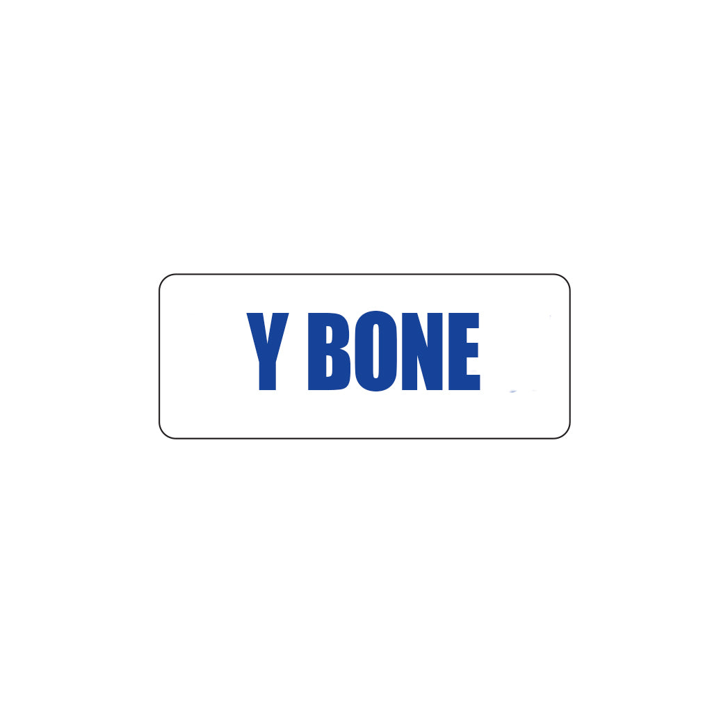 Y Bone Freezer Label