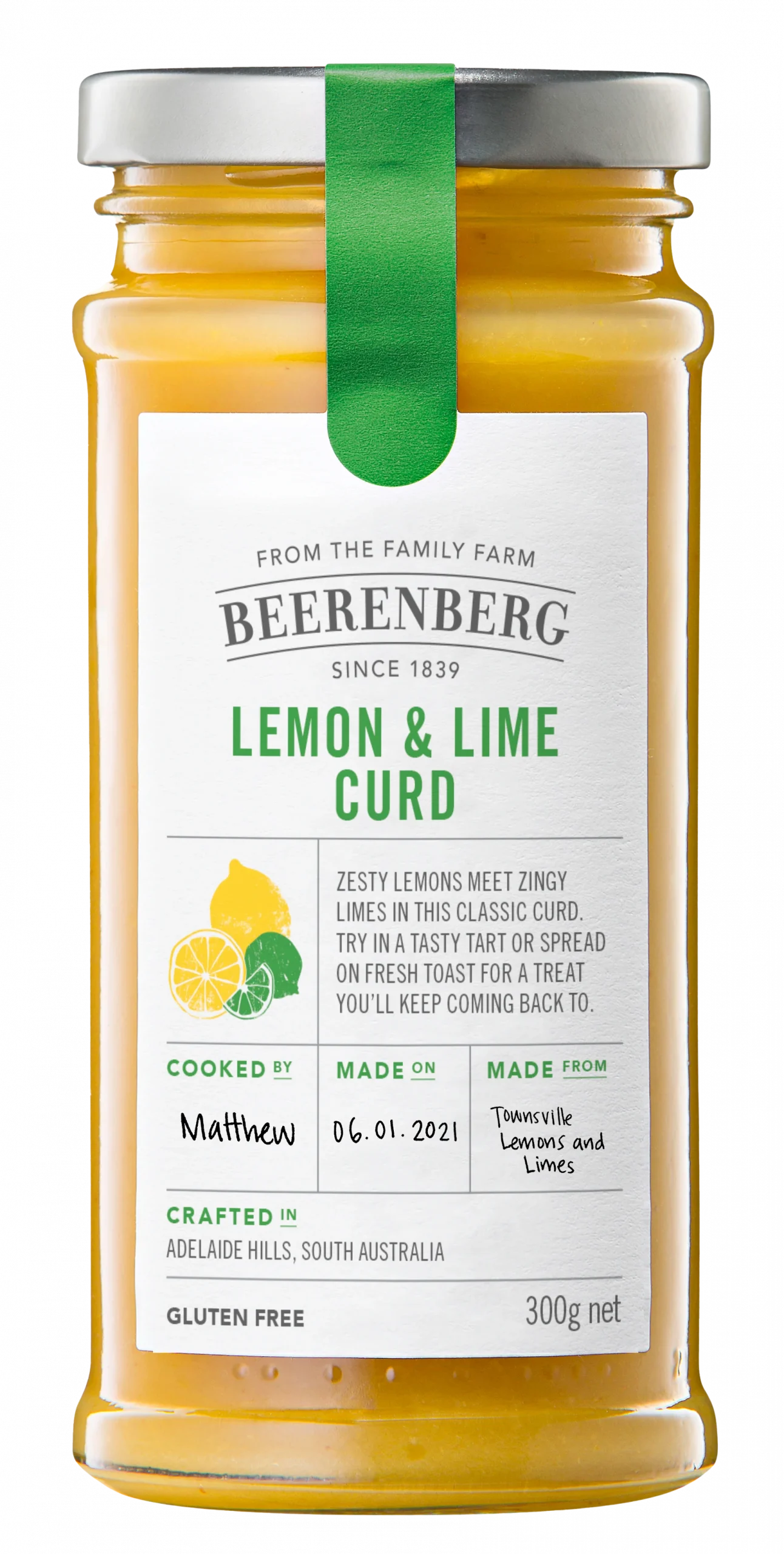 Beerenberg Lemon & Lime Curd 300g