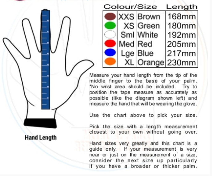Chain Mesh Glove Wrist Length XS Green