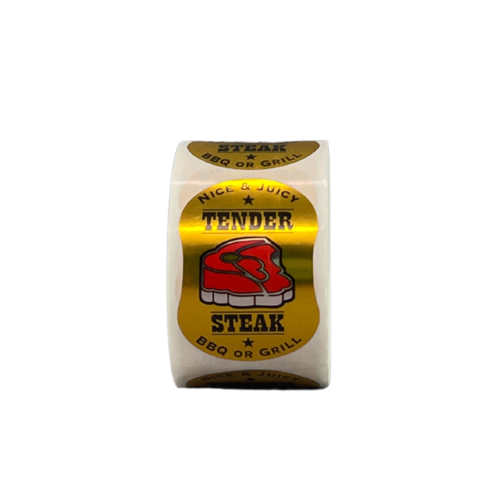 Label - Tender Steak Roll of 500