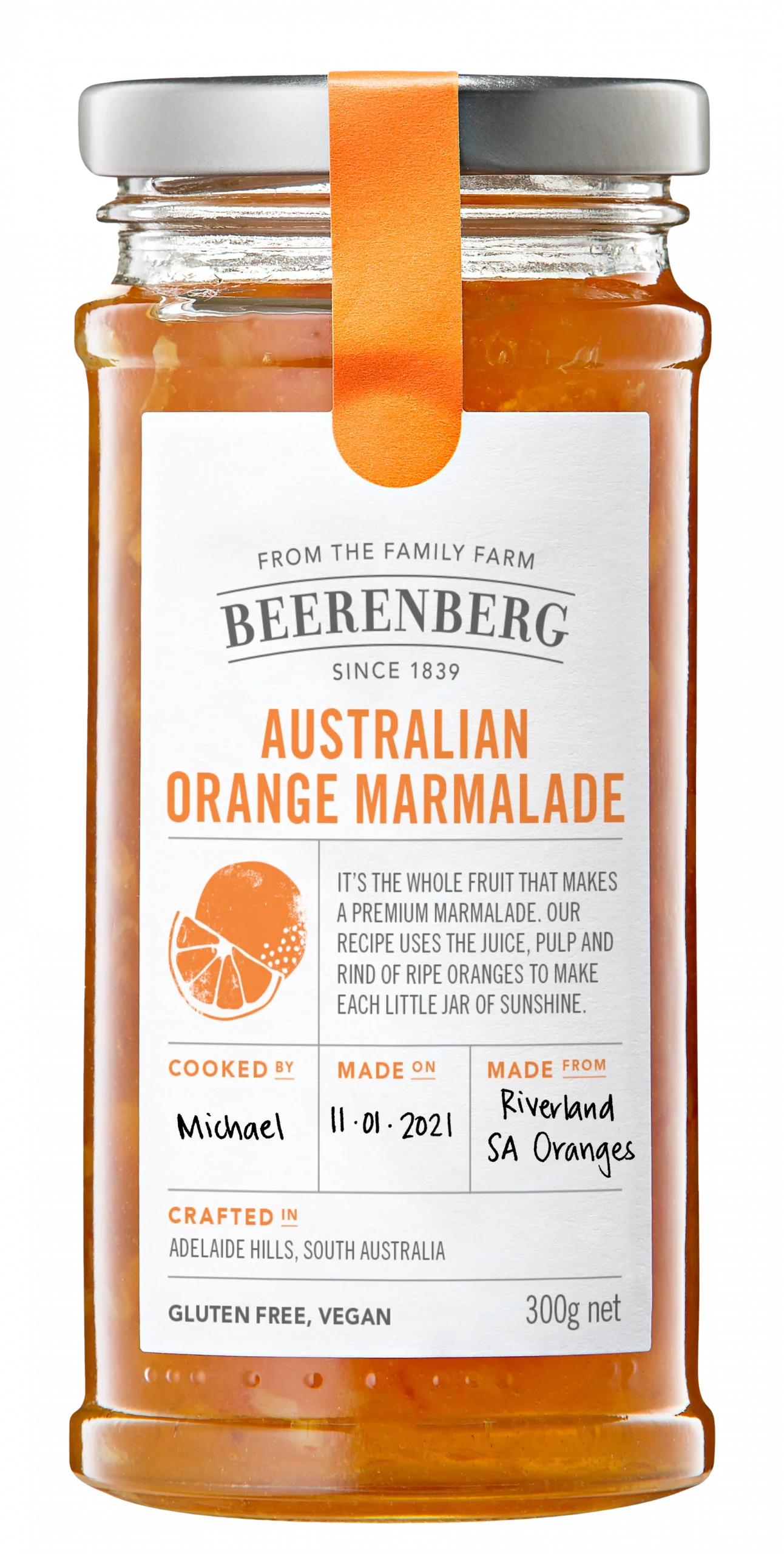 Beerenberg Orange Marmalade 300g