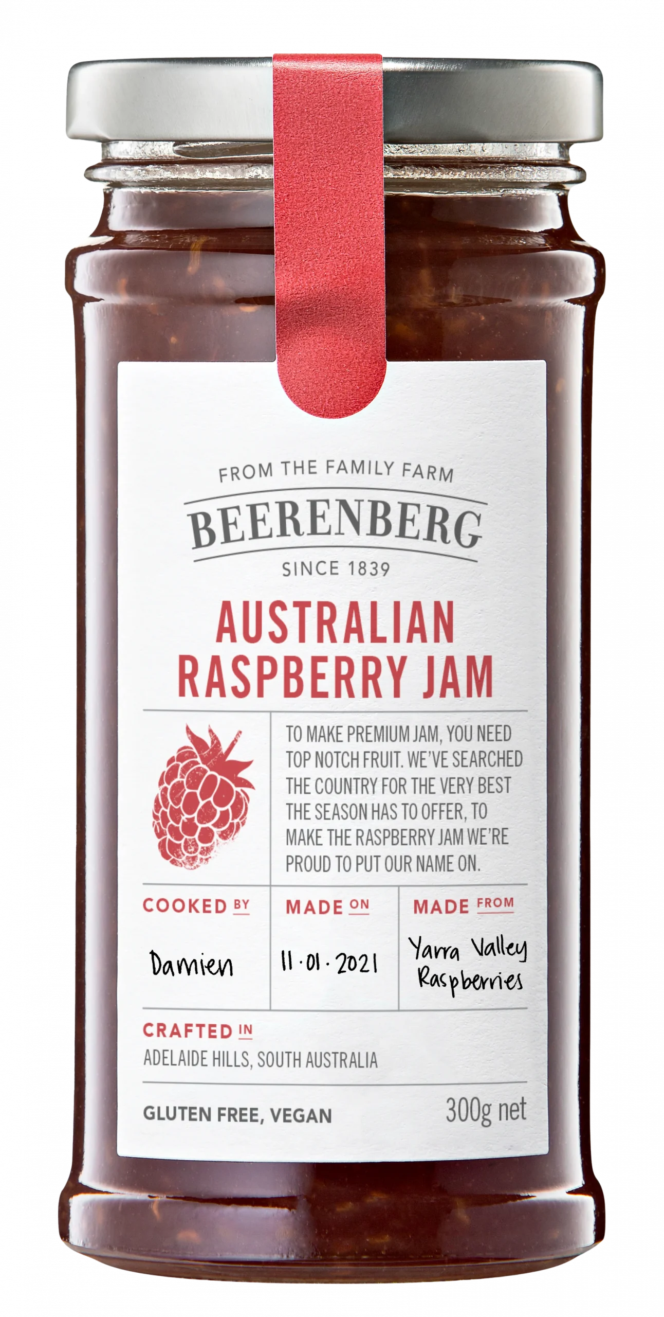 Beerenberg Raspberry Jam 300g