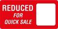 Reduced for quick sale label