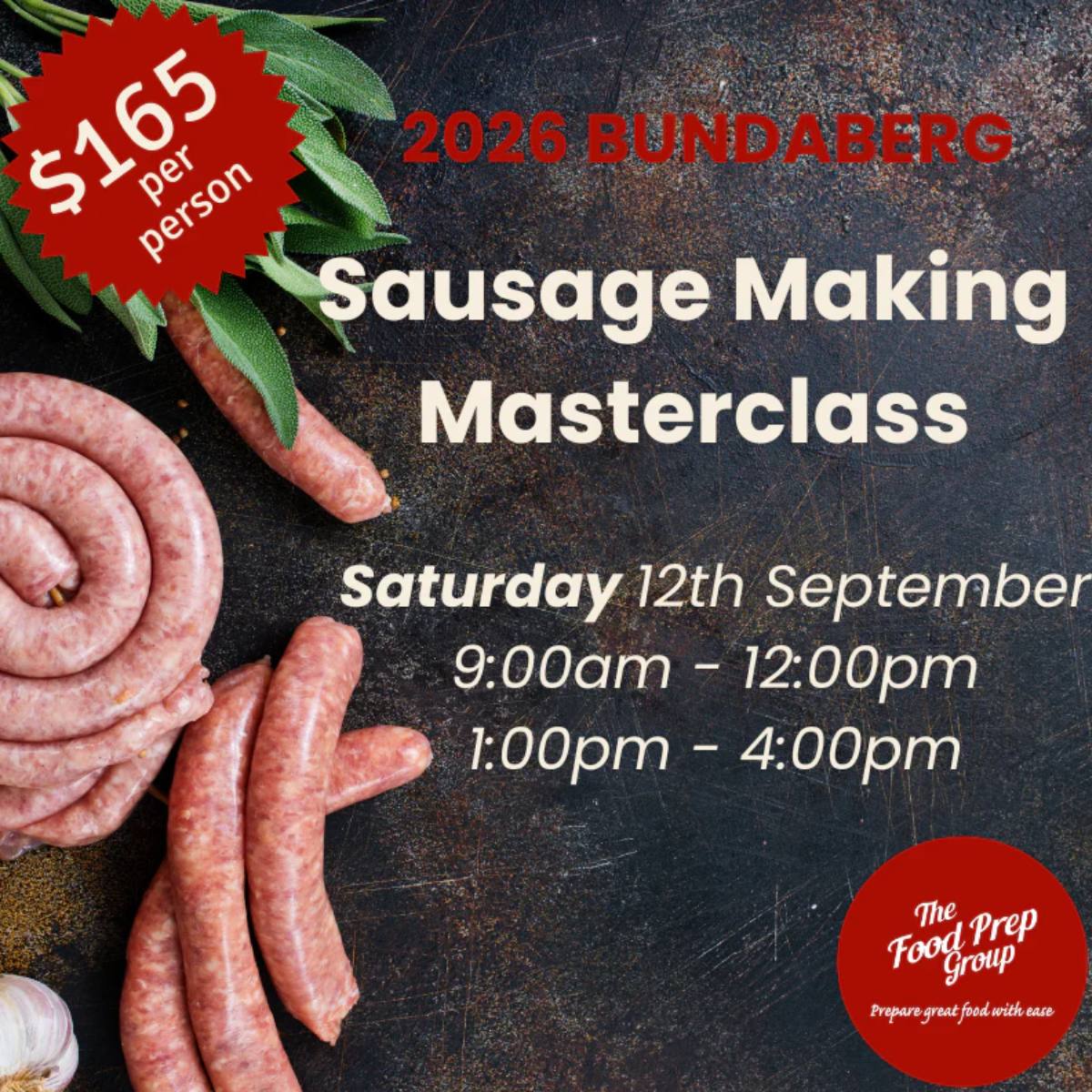 BUNDABERG Sausage Making Masterclass Ticket