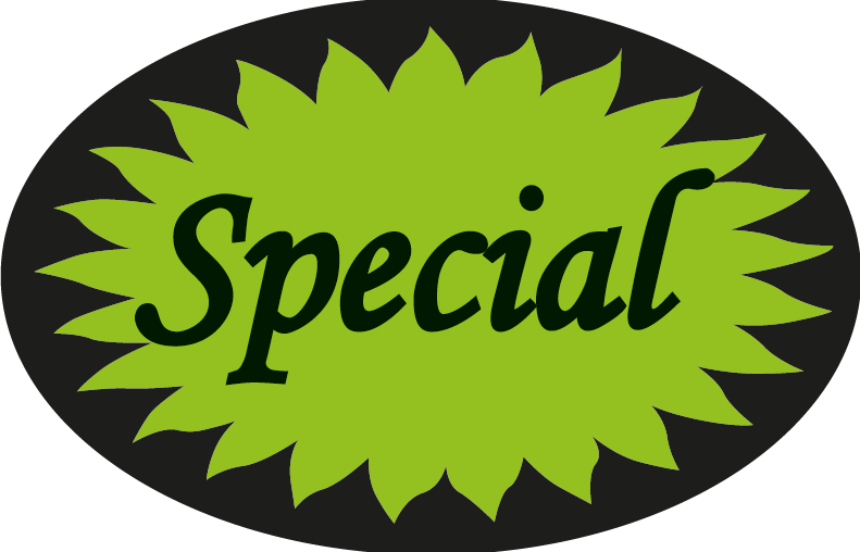Label - Special Green Star Rolll of 1000