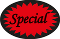 Label - Special Red Star Roll of 500