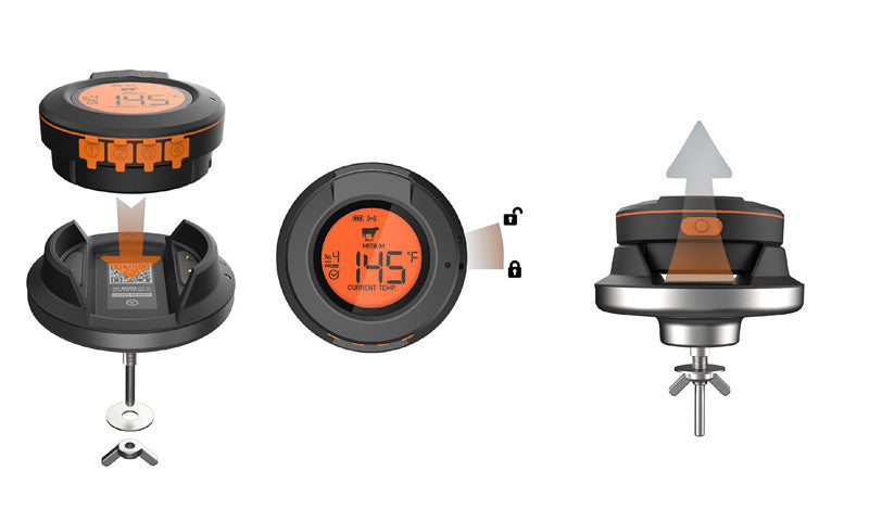 Smart Wireless BBQ Thermometer Dial - ToGrill AT-02