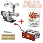 Tre Spade Sausage Making Starter Kit with Herbs and Garlic Sausage Meal