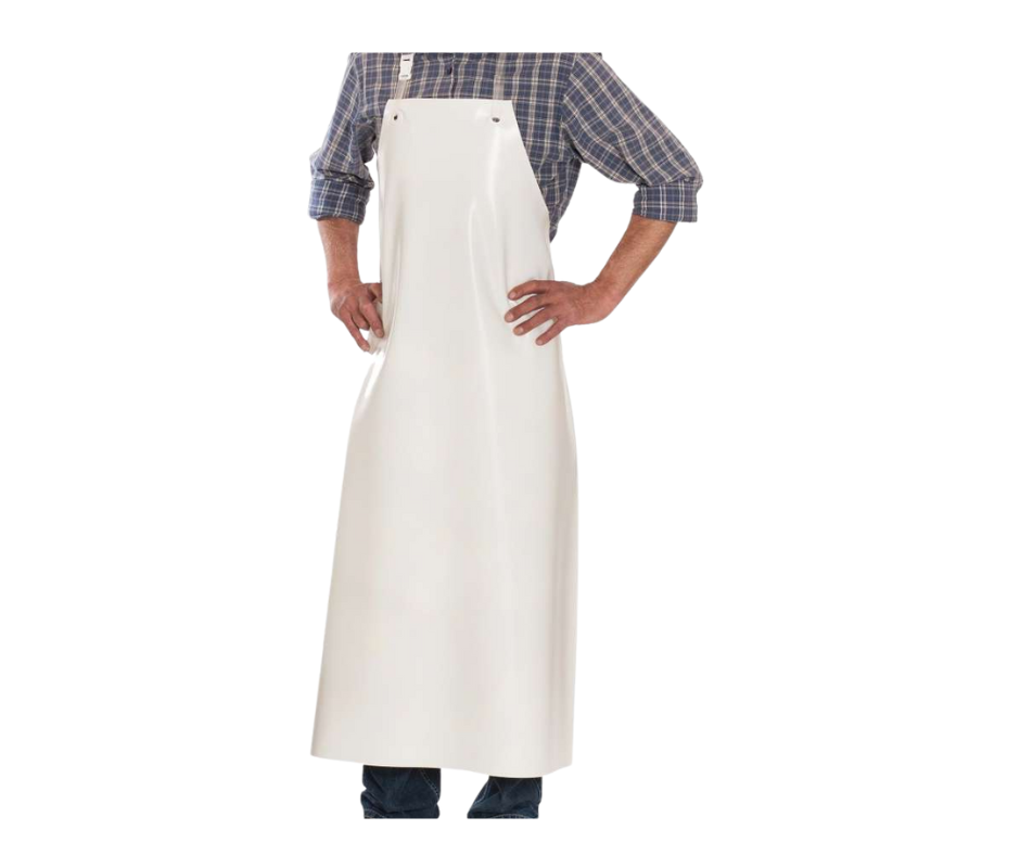 TPU Apron - White - 900 x 1200 with Bungee Cord