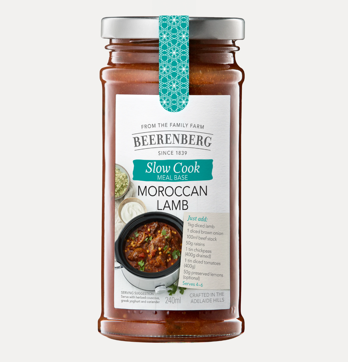 Beerenberg Moroccan Lamb Tagine Cook Sauce 240ml