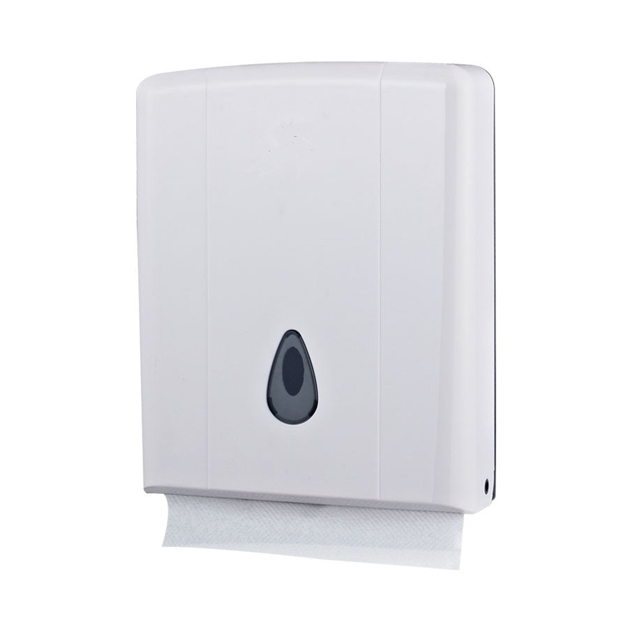 Slimline Towel Dispenser ABS Plastic White & Grey