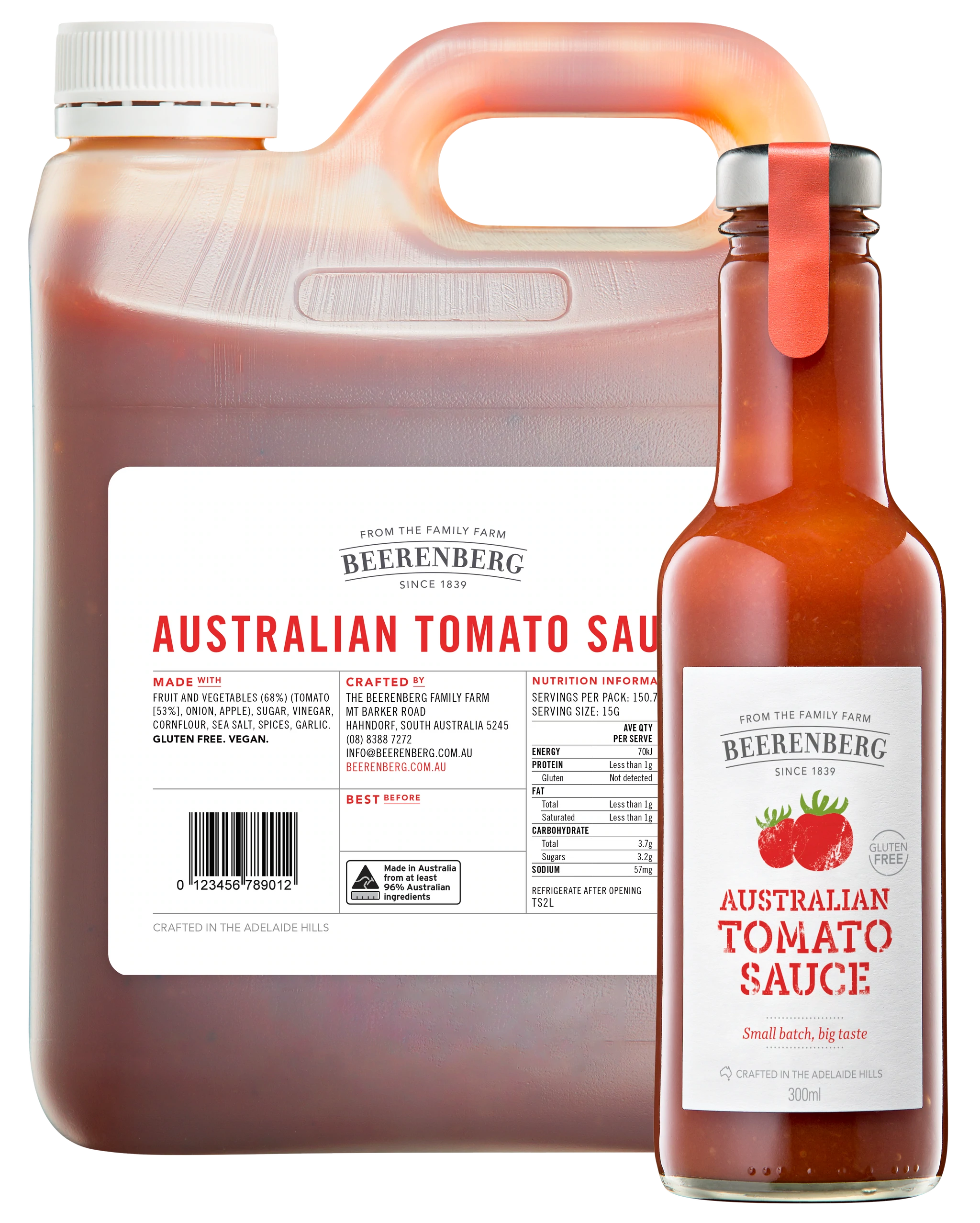 Beerenberg Tomato Sauce 2L